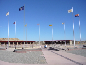 Four Corners Monument - flags