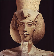 Pharaoh Akhenaten (official dynastic name Amenhotep IV)