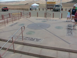 Four Corners Monument (the one shown rebuilt in 2010)