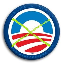 Obama Orb Logo - light green "X" added