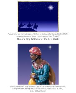 Black King BALTHAZAR - of the 3 Kings from the East at Bethlehem