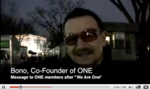 Bono co-founder of ONE