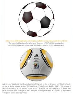 Earth DODECA GRID - the new JABULANI soccer ball of South Africa Worldcup