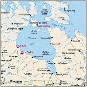 Hudson Bay in Canada - MANITOBA