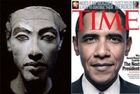 Obama as Pharaoh Akhenaten