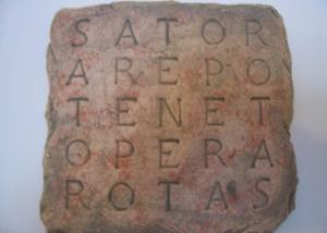 SATOR / ROTAS / OPERA semi Magic Square